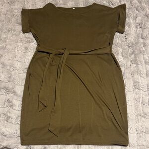 Olive Green Women's Dress